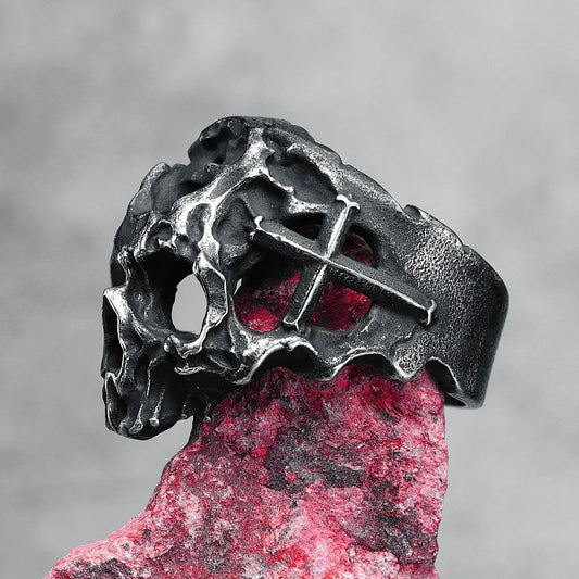 Retro Domineering Skull Ring – Cool Unisex Street Style Accessory