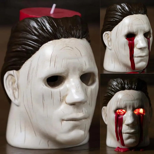 Gothic Tea Light Candle Holder Set – Horror-Inspired Antique Metal Decor for Bedroom & Living Room